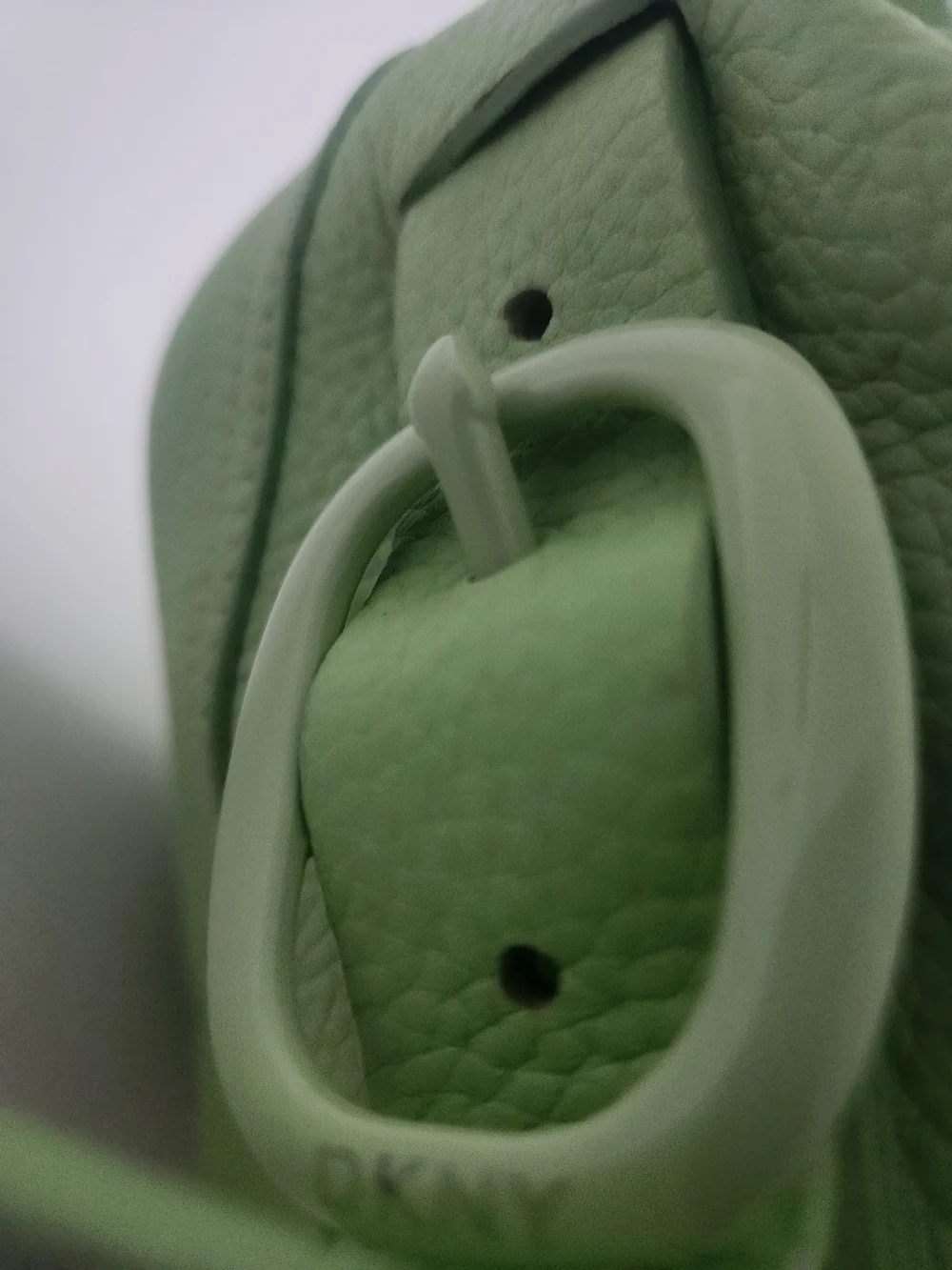 Donna Karan Green Leather Hobo Shoulder Bag